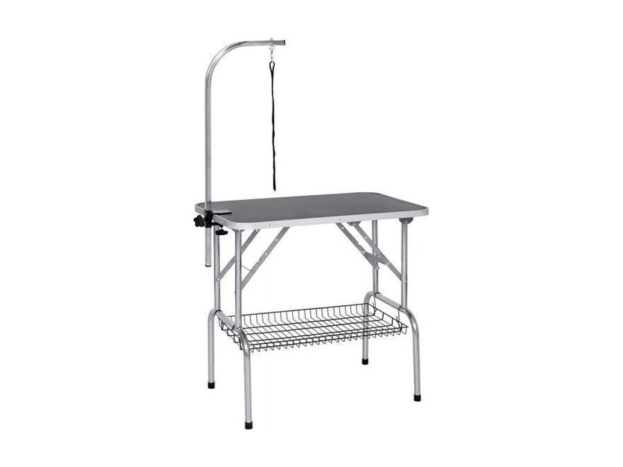 Folding grooming table, stainless steel frame