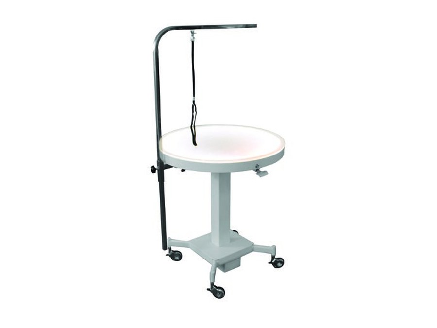 Electric grooming table, round