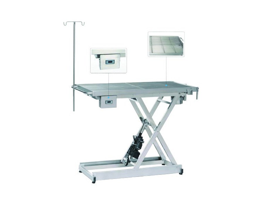 Electric operating table, scissor lift