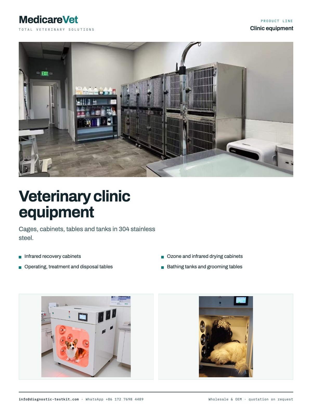 Clinic equipment poster