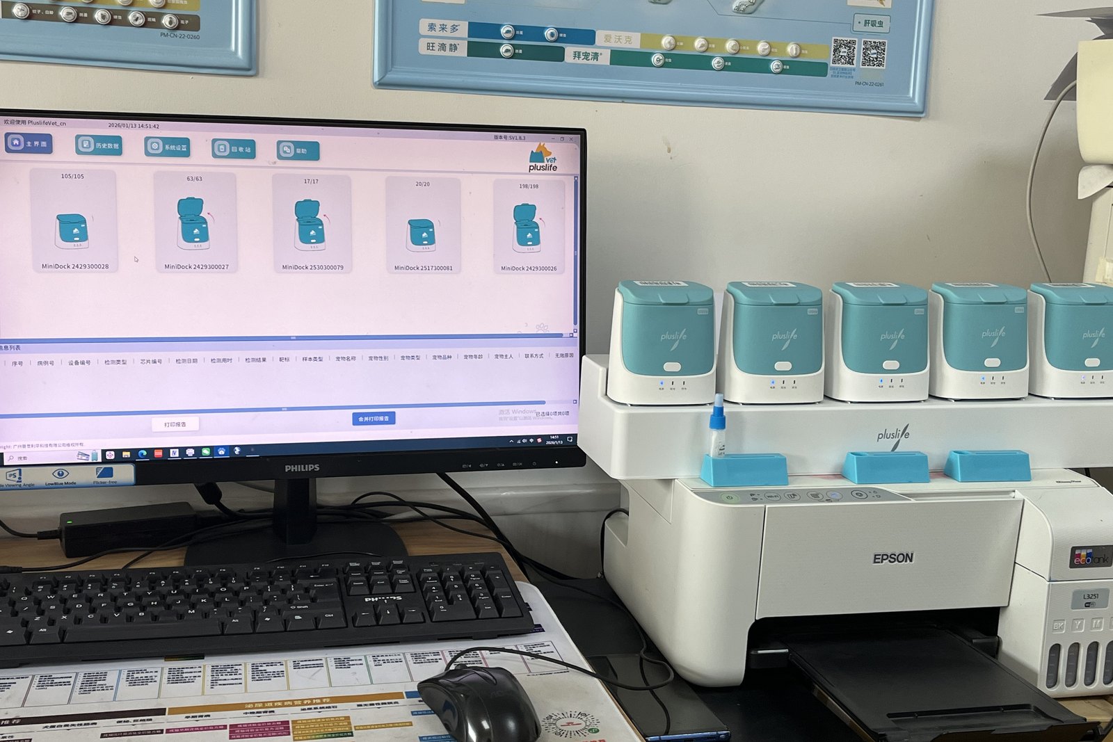 Five isothermal docks running a clinic caseload