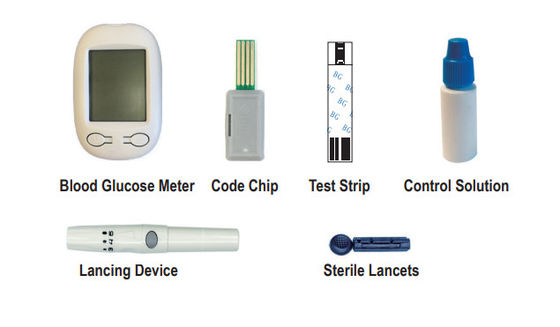 Glucose test meter with CE , blood sugar monitoring system at home, daily monitor for diabetes control